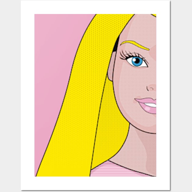 Barbie Movie Profile Fan Pop Art Barbie Posters and Art Prints